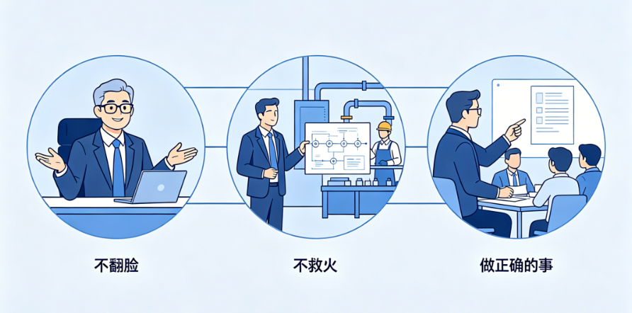 资深质量经理的3条黄金守则：不翻脸、不救火、做正确的事！