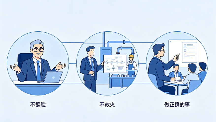 资深质量经理的3条黄金守则：不翻脸、不救火、做正确的事！